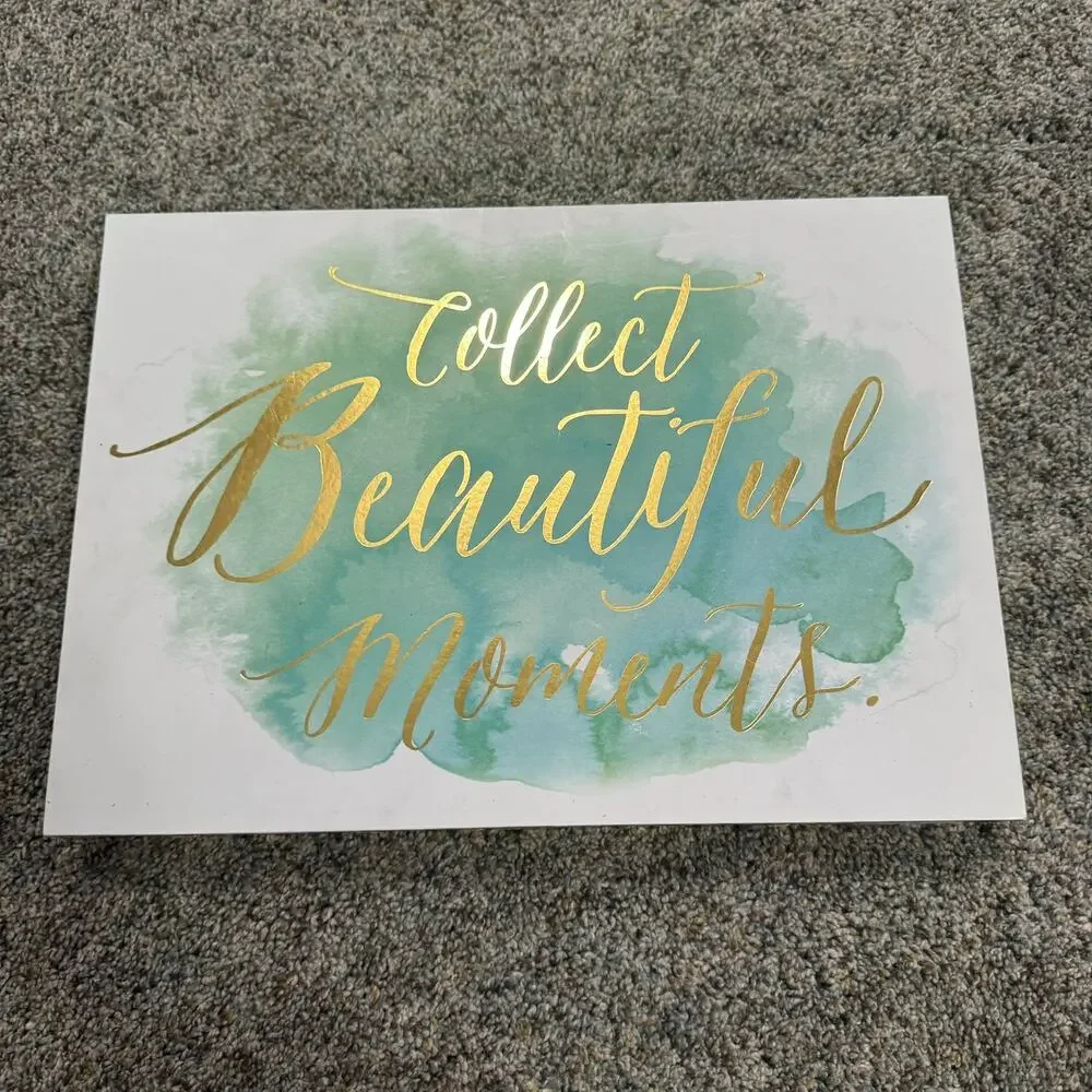 Sheffield Home Sign "Collect Beautiful Moments" Wall Art Desktop Shelf - Picture 1 of 11